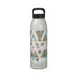 Floral Triangles and Arrows Water Bottle