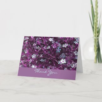 Floral Twiggy Thank You card