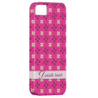 Floral Twist Pink Classic Pattern iPhone 5 Case