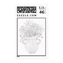 Floral Vase stamps