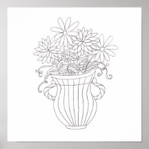 Floral Vase Posters