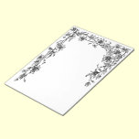 Floral vine border notepad notepads