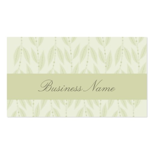 Floral Vine Business Card (back side)