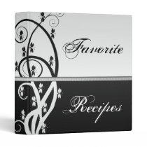 Floral Vine Recipe Book Binders