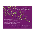 Floral Vine Save the Date Postcard