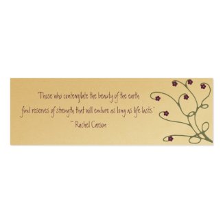 Floral Vine Swirls - Bookmark