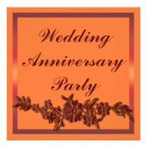 Floral Wedding Anniversary invitations