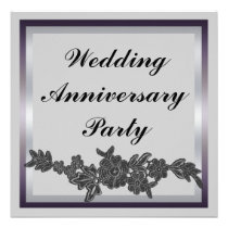 Floral Wedding Anniversary invitations