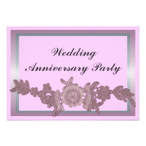 Floral Wedding Anniversary invitations