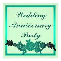 Floral Wedding Anniversary invitations