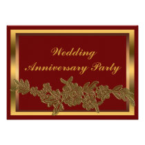 Floral Wedding Anniversary invitations