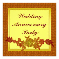 Floral Wedding Anniversary invitations