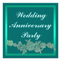 Floral Wedding Anniversary invitations