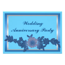 Floral Wedding Anniversary invitations
