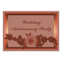 Floral Wedding Anniversary invitations