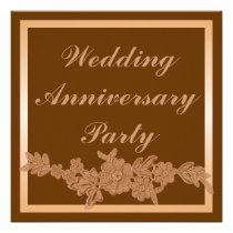 Floral Wedding Anniversary invitations