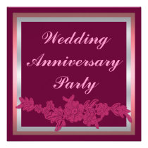 Floral Wedding Anniversary invitations