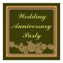 Floral Wedding Anniversary invitations