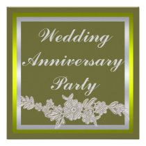 Floral Wedding Anniversary invitations