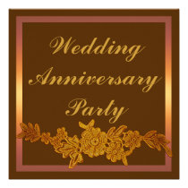 Floral Wedding Anniversary invitations
