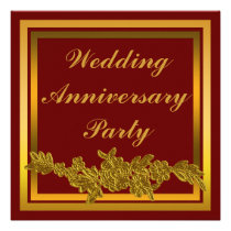 Floral Wedding Anniversary invitations