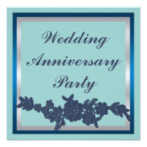 Floral Wedding Anniversary invitations