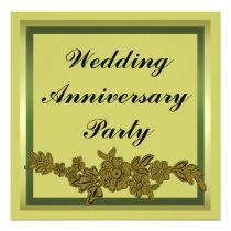 Floral Wedding Anniversary invitations