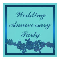 Floral Wedding Anniversary invitations