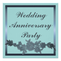 Floral Wedding Anniversary invitations