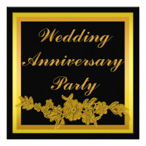 Floral Wedding Anniversary invitations