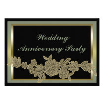 Floral Wedding Anniversary invitations