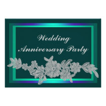 Floral Wedding Anniversary invitations