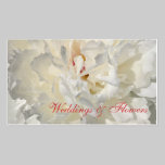 Floral wedding card business cards