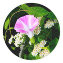 Floral Wedding Envelope Seal Sticker Large by TDSwhite Floral Wedding Envelope Seal Sticker Large