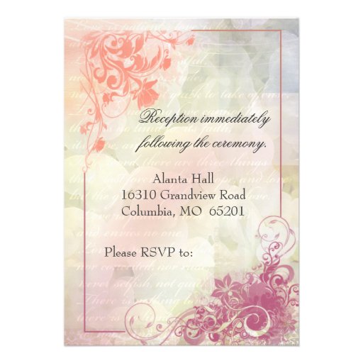 Floral Wedding Invitation