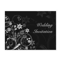 Floral Wedding Invitation Post Cards
