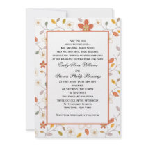 Floral Wedding Invitation Template by SoCalTeeShirts Floral Wedding Invitation Template