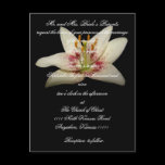 Floral Wedding invitation white lily