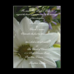Floral Wedding invitation with scripture