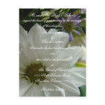 Floral Wedding invitation with scripture postcards