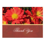 Floral wedding thank you post card. post cards