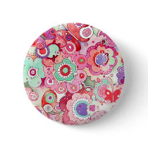 Floral Whimsy Button buttons