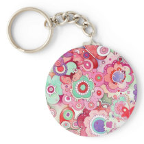 Floral Whimsy keychains