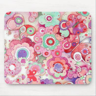 Floral Whimsy Mousepad mousepad