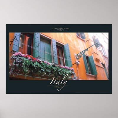 Floral Window Print by ItalyShoppe