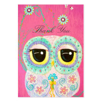 Floral Wishes - Thank You Gift Tag business cards