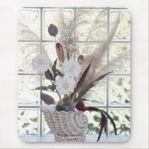 Floral with Glass Blocks mousepads by SherryHHunt Floral with Glass Blocks mousepads