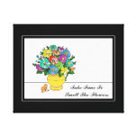 Floral Wrapped Canvas Art Gallery Wrap Canvas