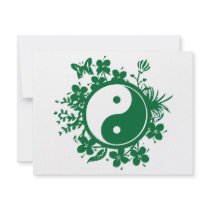 Floral Yin Yang Personalized Announcement