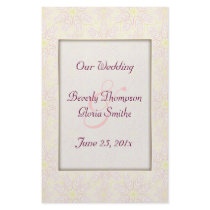 Floraline Mauve WEDDING Program flyer flyers